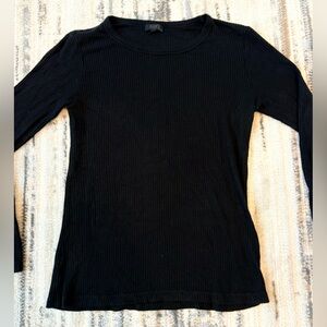 Women’s Size 1 Small S SEN Super Soft Solid Black Long Sleeve Sweater Shirt